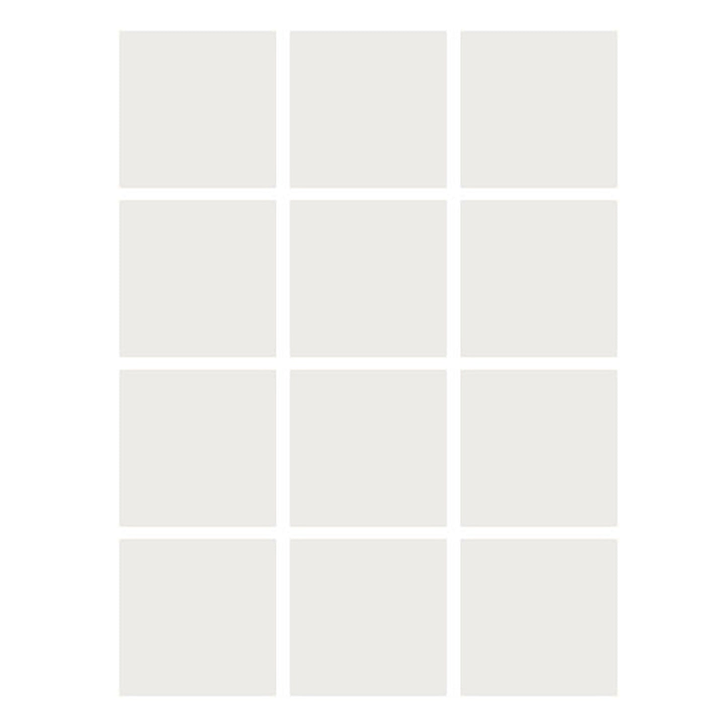 Dry Erase Stickables with Dry Erase Marker, White, 3" x 3", 12 Per Pack, 4 Packs