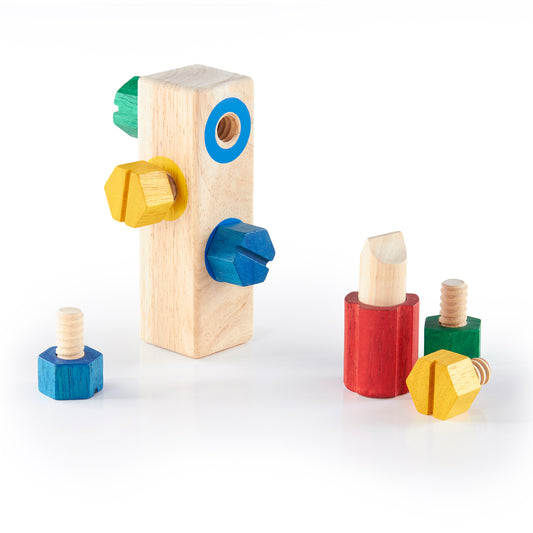 Screw Block™, Fine Motor Skill Matching Toy, 8 Pieces
