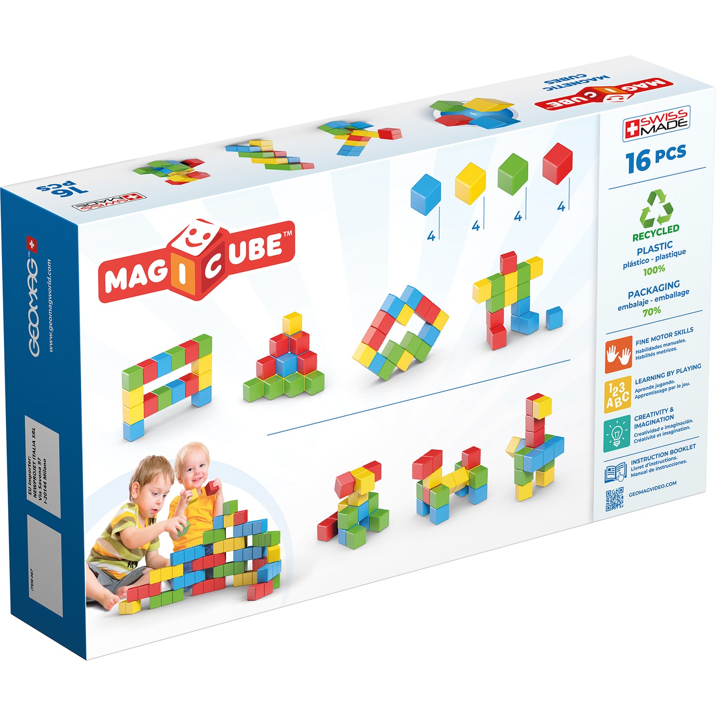 Magicubes Full Color Try Me Recycled, 16 Pieces