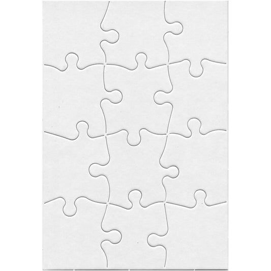 Compoz-A-Puzzle®, 5 1/2" x 8" Rectangle, 12-Piece, Pack of 24