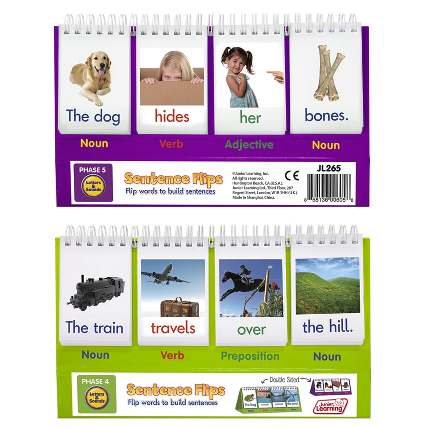 Sentence Flips, Double-Sided Sentence Building Flip Chart, Pack of 3