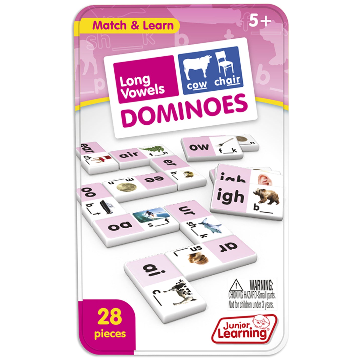 Long Vowels Dominoes, 2 Sets