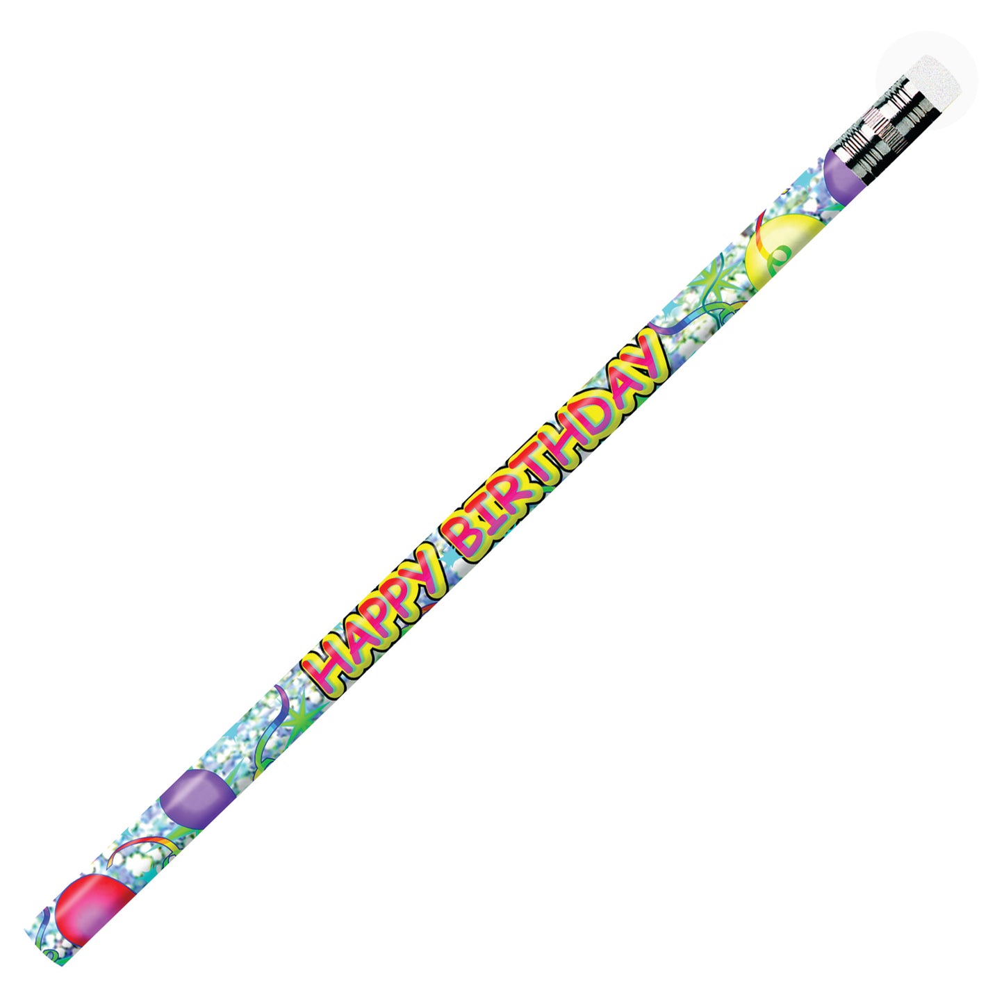 Happy Birthday Glitz Pencils, 12 Per Pack, 12 Packs