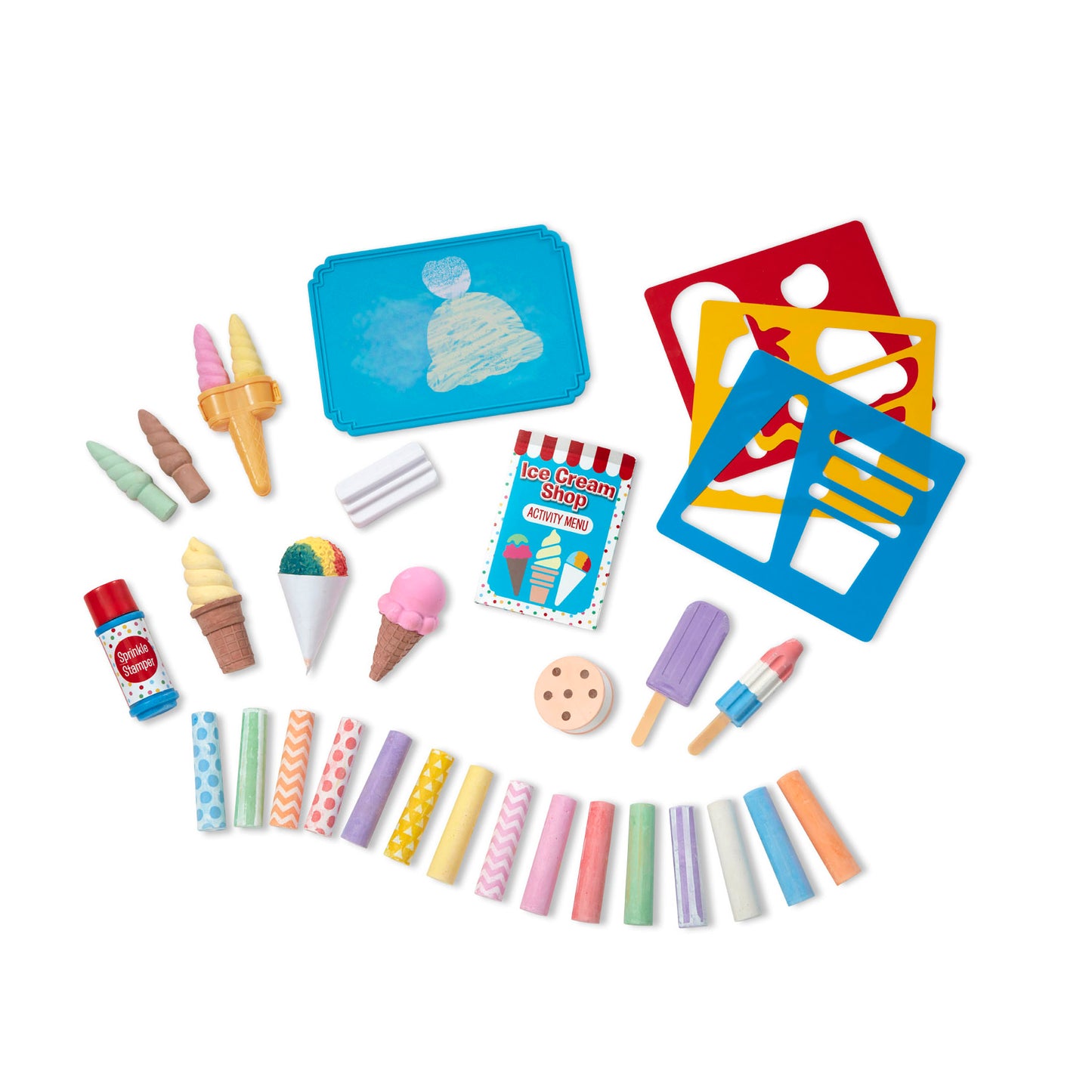 Ice Cream Shop Chalk Play Set