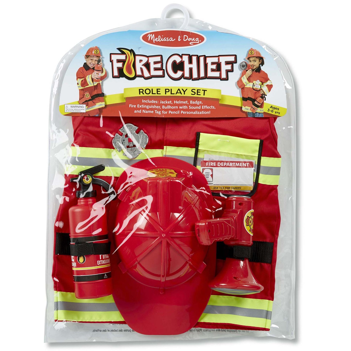 Fire Chief Role Play Costume Set