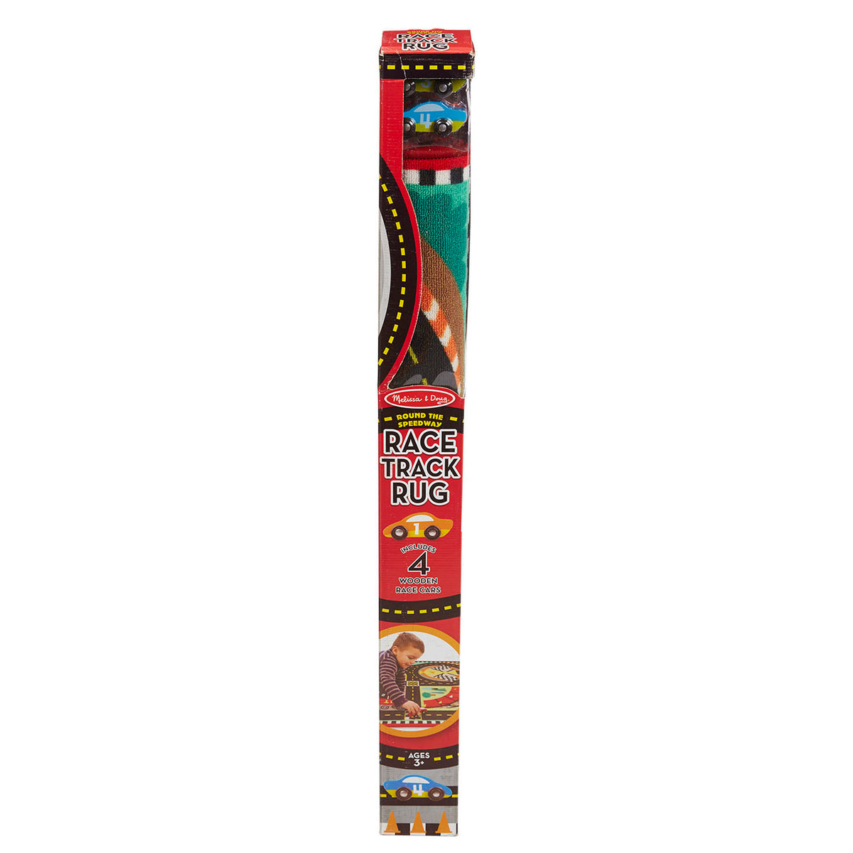 Round Racetrack Rug Round the Speedway Race Track Rug & Car Set – childrenscholarstore.com