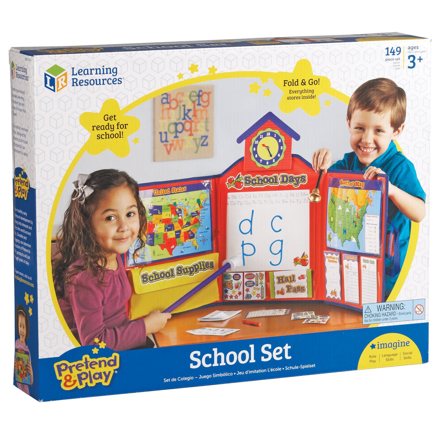 Pretend & Play® School Set w/US Map