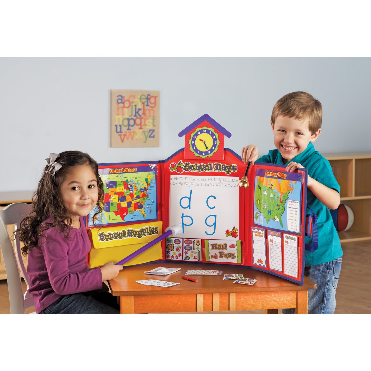 Pretend & Play® School Set w/US Map