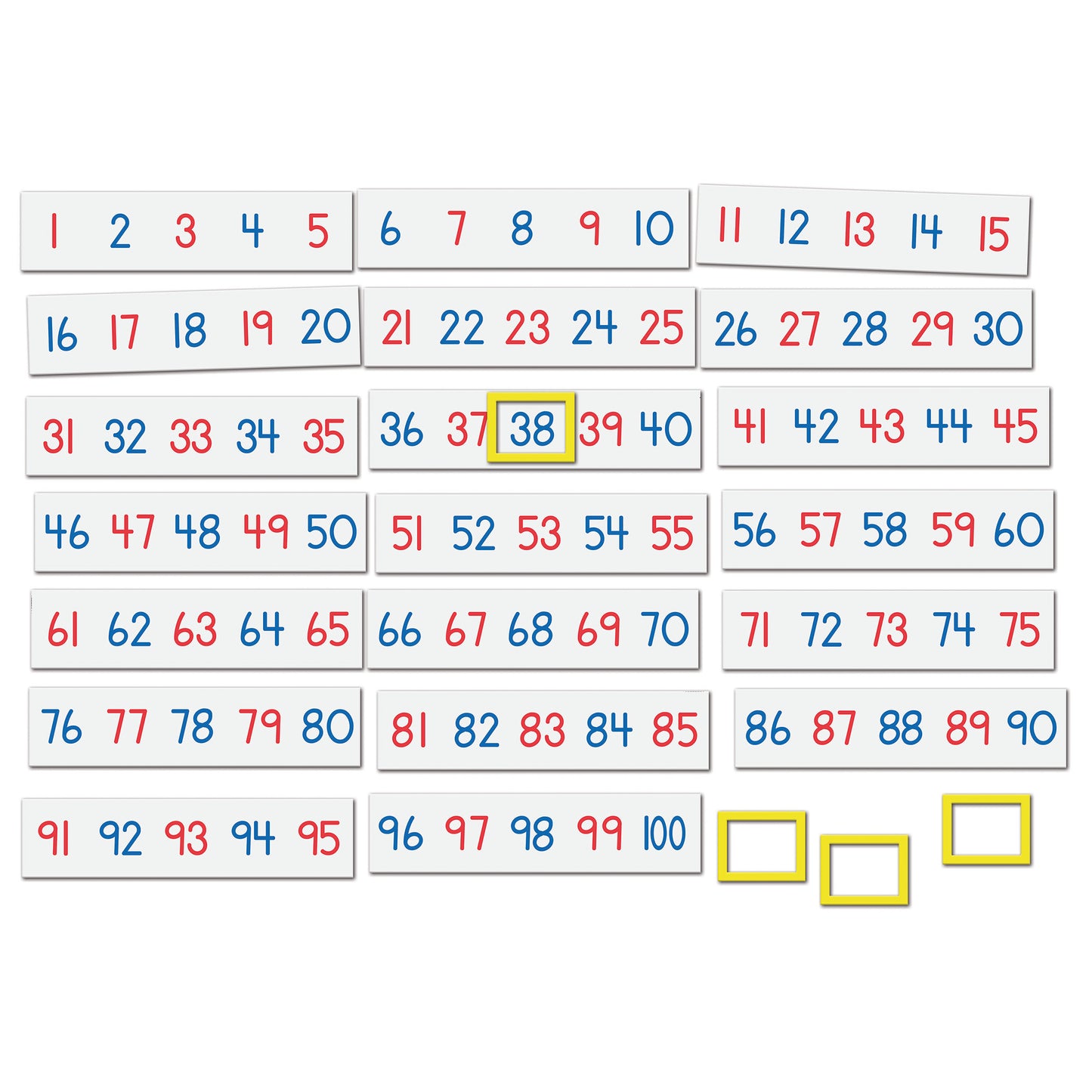 Magnetic Number Line, 1-100