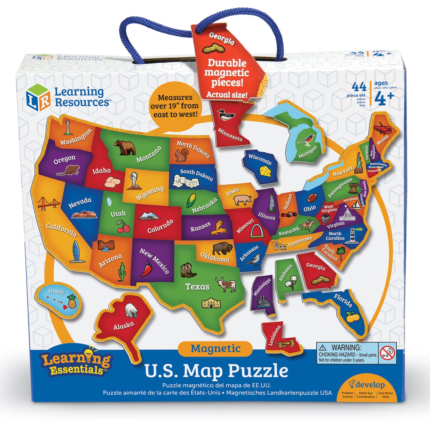 Magnetic U.S. Map Puzzle