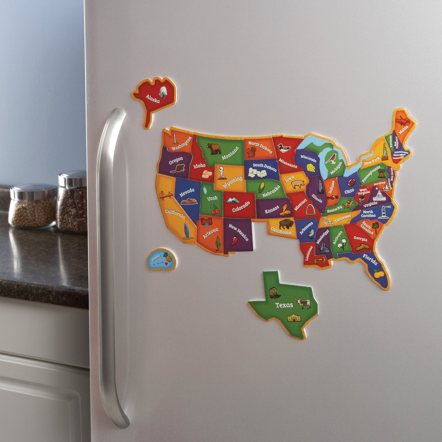Magnetic U.S. Map Puzzle