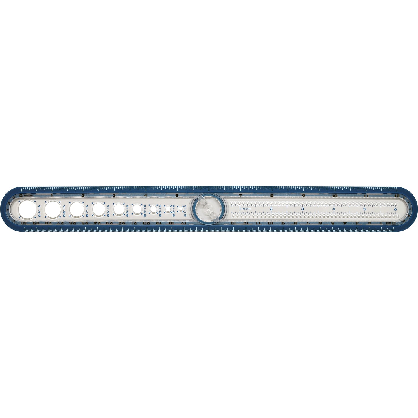 2-in-1 Circle Ruler Measuring & Compass Tool 12" / 30cm, Pack of 5
