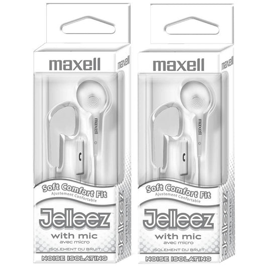 Jelleez Soft Earbuds with Mic - Pack of 2