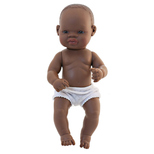 Anatomically Correct Newborn Doll, 12-5/8", African Girl