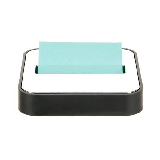 Note Dispenser for 3 in x 3 in Notes, Black Base with Steel Top