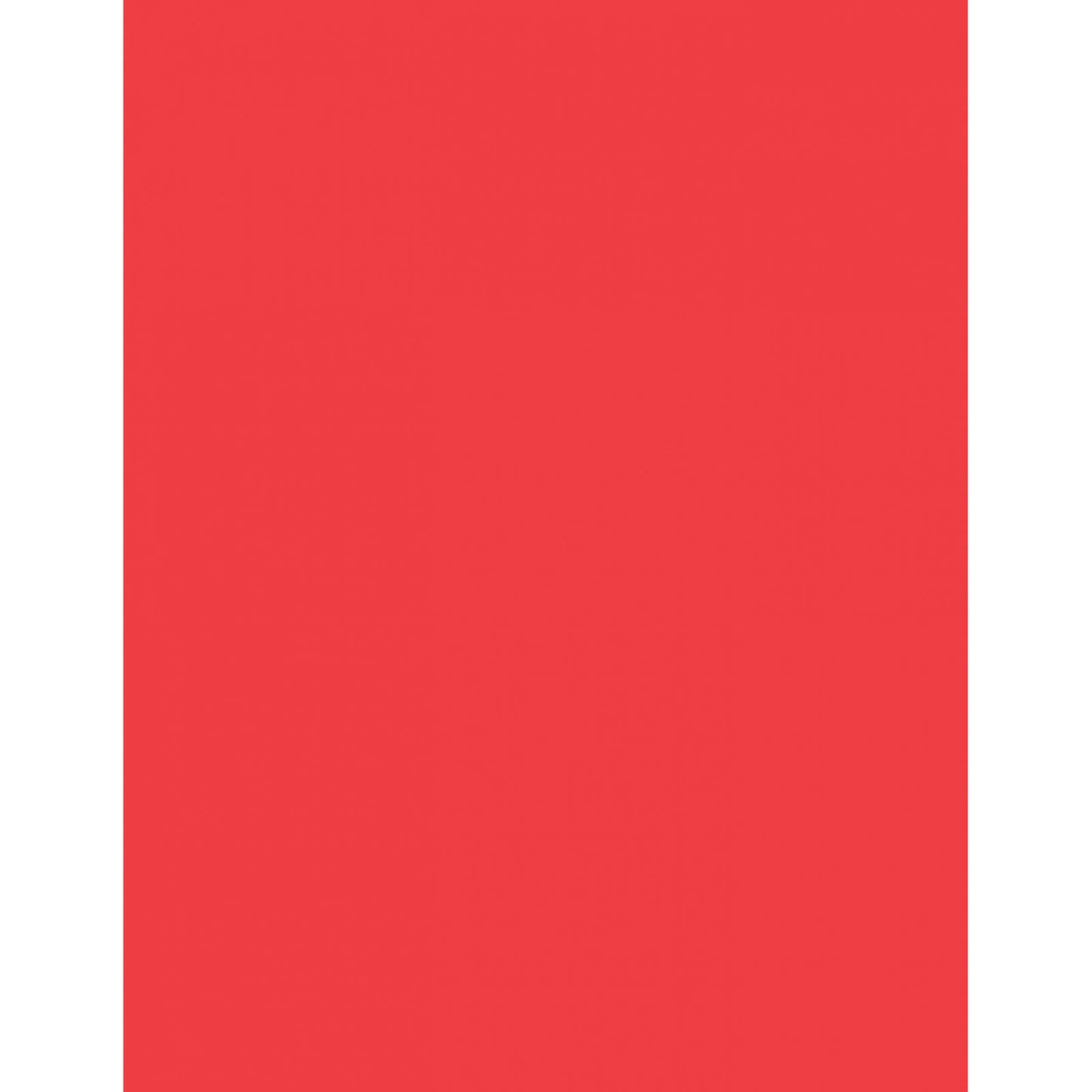 Card Stock, Rojo Red, 8-1/2" x 11", 100 Sheets Per Pack, 2 Packs