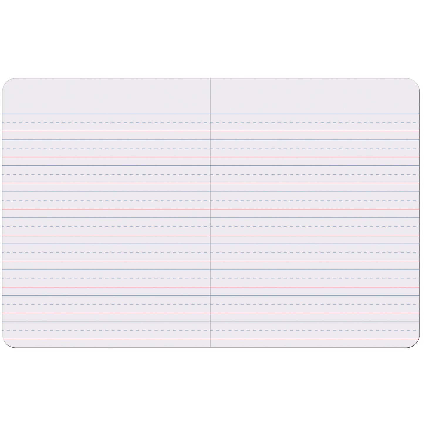 Primary Composition Book, Book Bound, D'Nealian/Zaner-Bloser, 5/8" x 5/16" x 5/16" Ruled, 9-3/4" x 7-1/2", 100 Sheets, Pack of 6