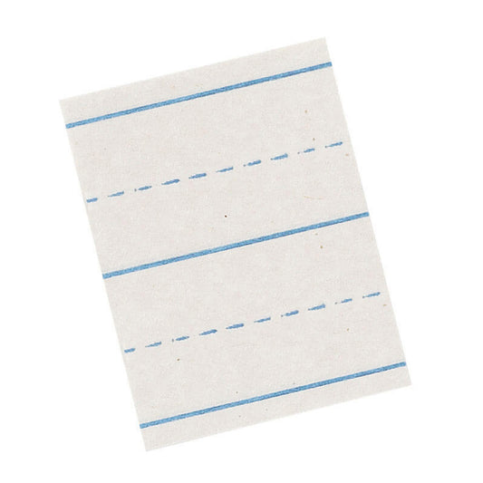 Newsprint Handwriting Paper, Picture Story, 7/8" x 7/16" Ruled Long, 18" x 12", 500 Sheets