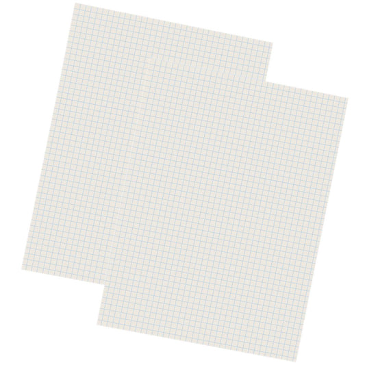 Grid Ruled Drawing Paper, White, 1/4" Quadrille Ruled, 9" x 12", 500 Sheets Per Pack, 2 Packs