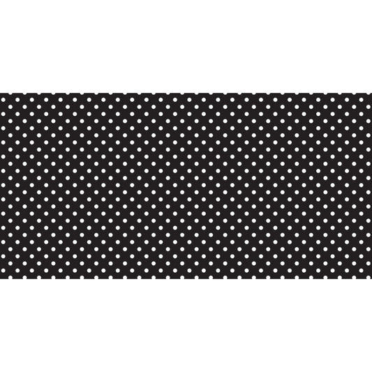 Bulletin Board Art Paper, Classic Dots-Black & White, 48" x 50', 1 Roll