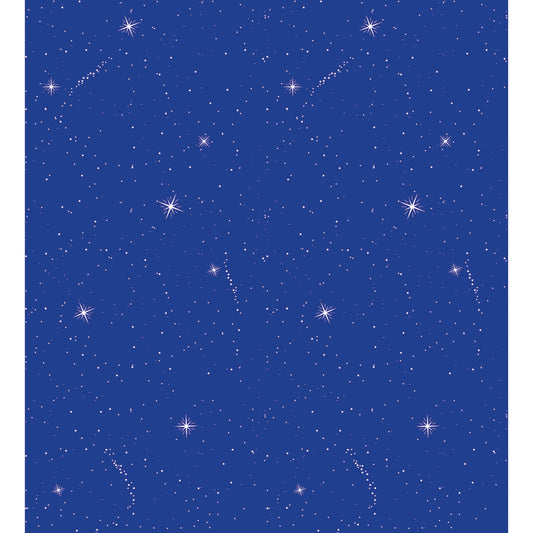 Bulletin Board Art Paper, Night Sky, 48" x 50', 1 Roll