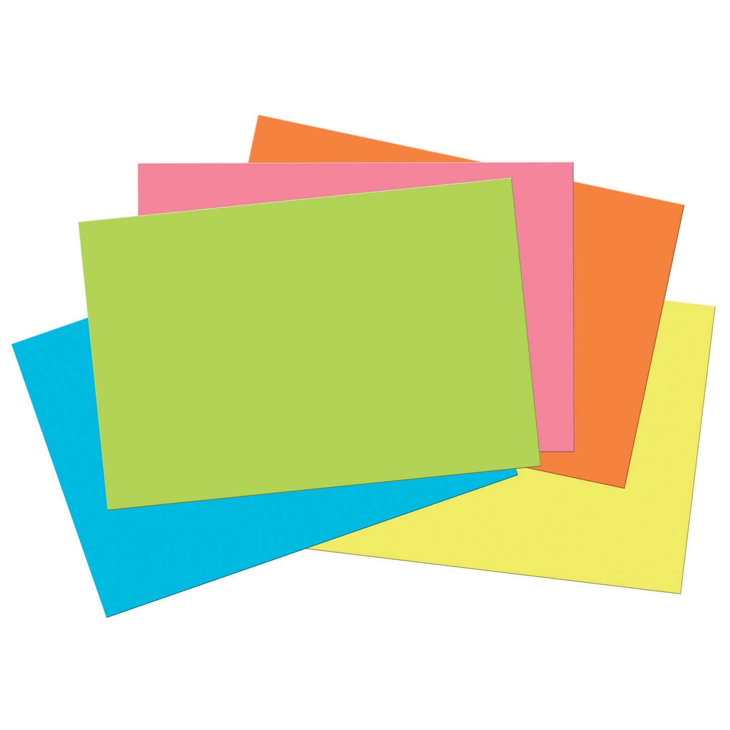 Construction Paper, 5 Assorted Hot Colors, 12" x 18", 50 Sheets Per Pack, 3 Packs
