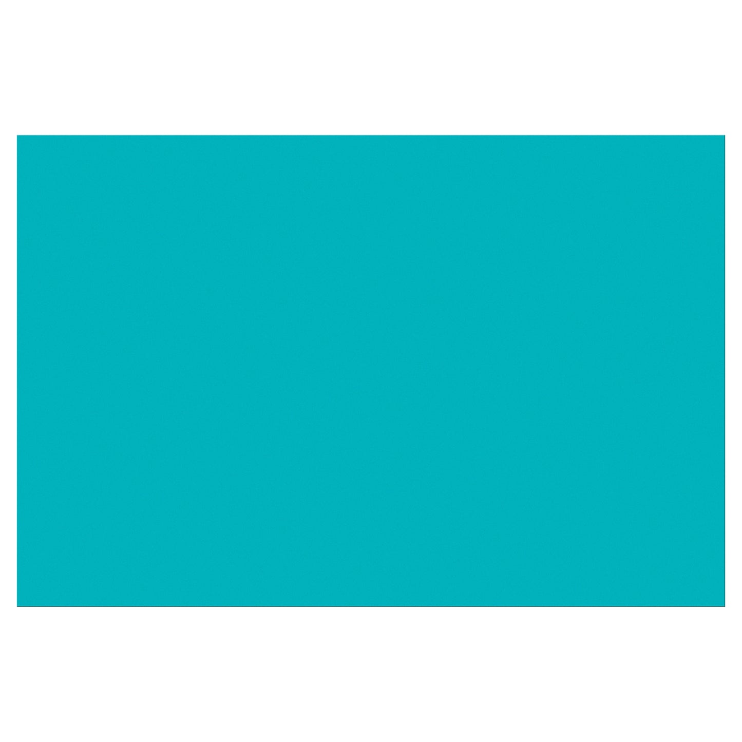 Construction Paper, Turquoise, 12" x 18", 50 Sheets Per Pack, 5 Packs
