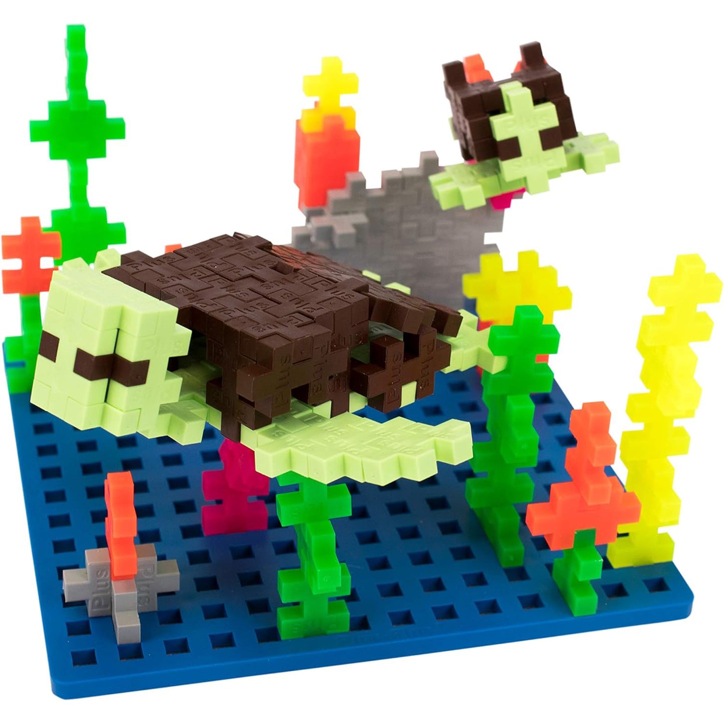 Plus-Plus® Baseplates, Classroom Pack, Blue, Set of 12