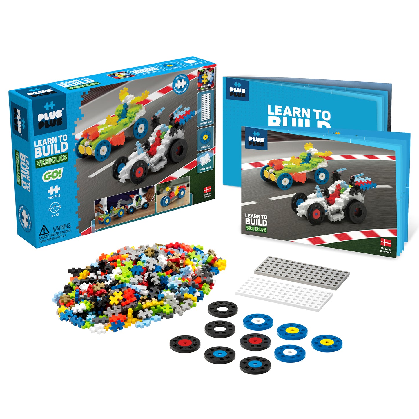 Plus-Plus® Learn to Build GO! Vehicles, 360 Pieces