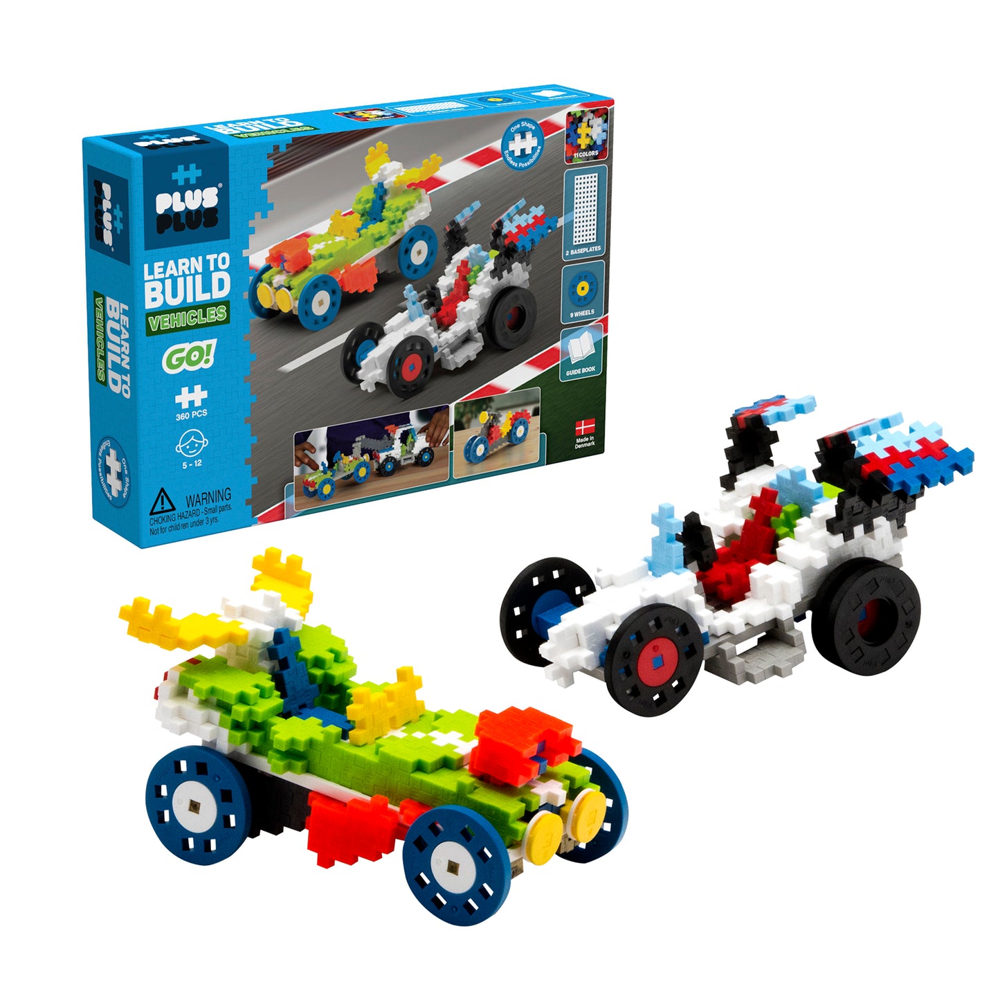 Plus-Plus® Learn to Build GO! Vehicles, 360 Pieces