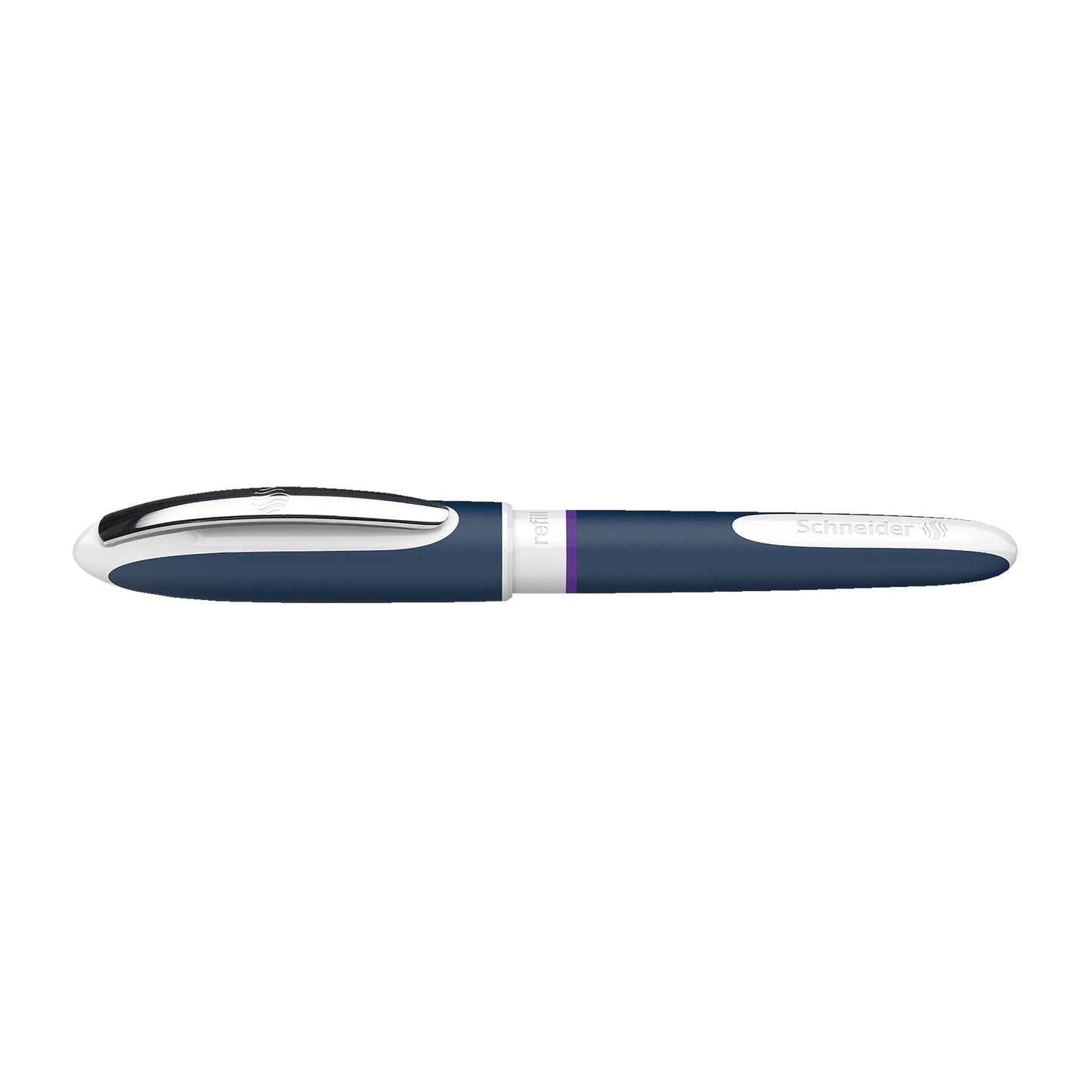 One Change Refillable Rollerball Pens, 0.6 mm, Violet, Pack of 5