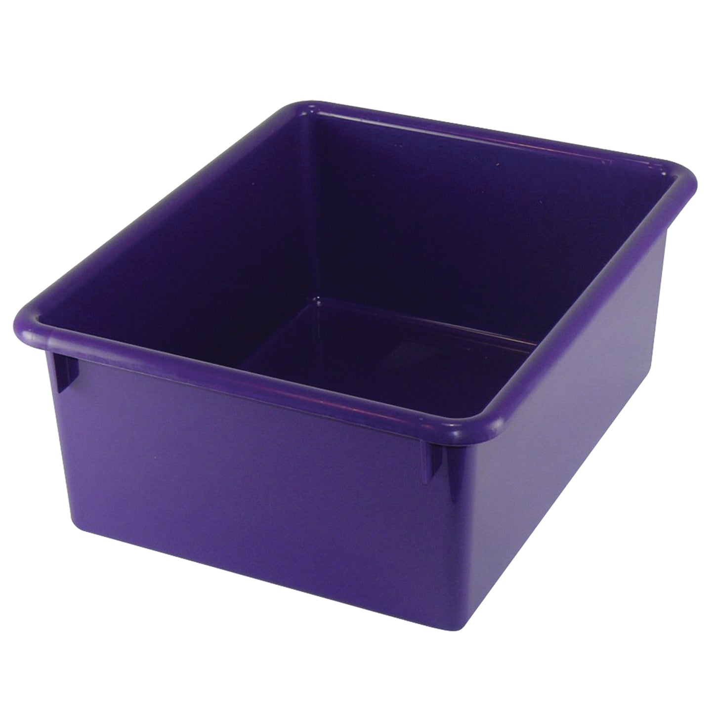 Stowaway® 5" Letter Box no Lid, Purple, Pack of 3