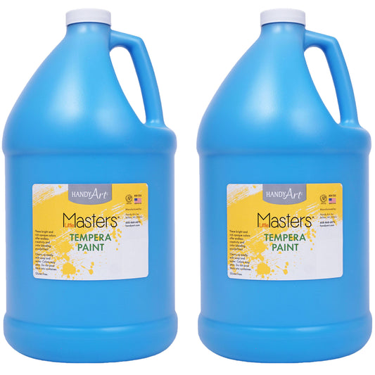 Little Masters® Tempera Paint, Light Blue, Gallon, Pack of 2