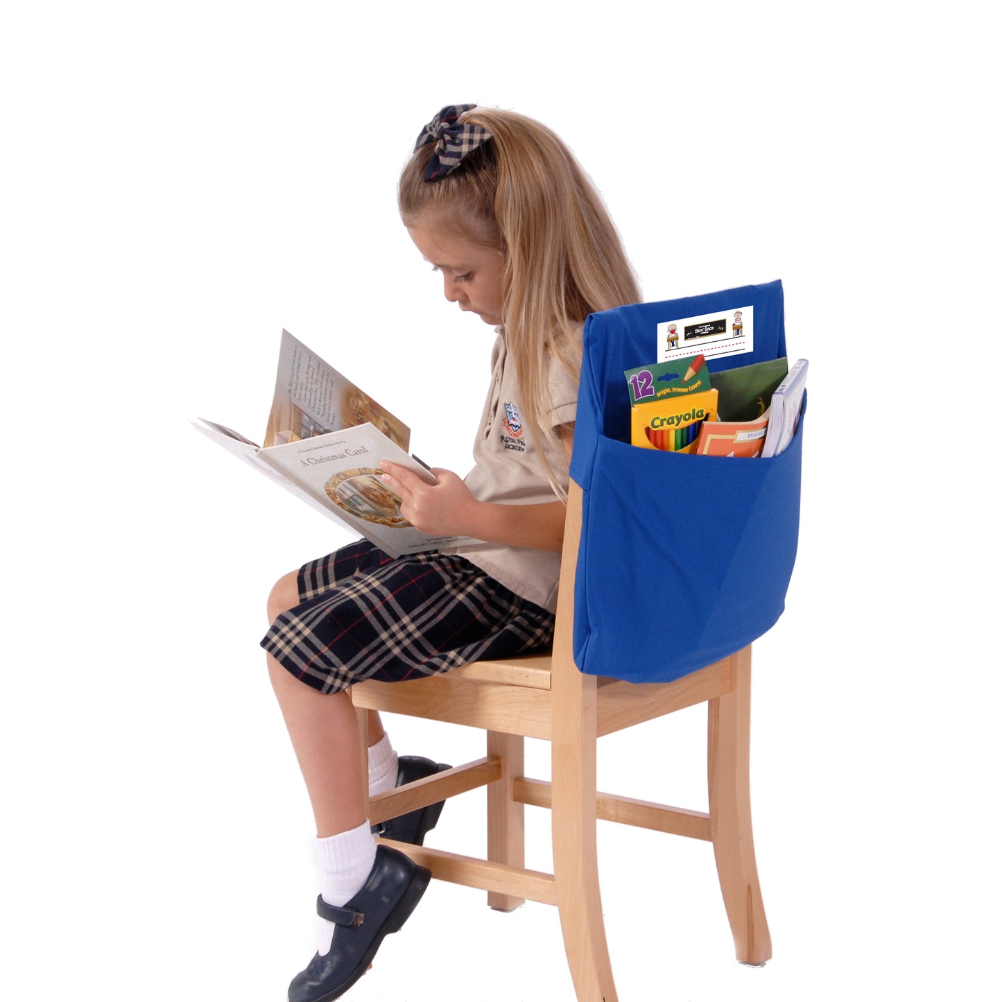 Seat Sack, Standard, 14 inch, Chair Pocket, Blue, Pack of 2
