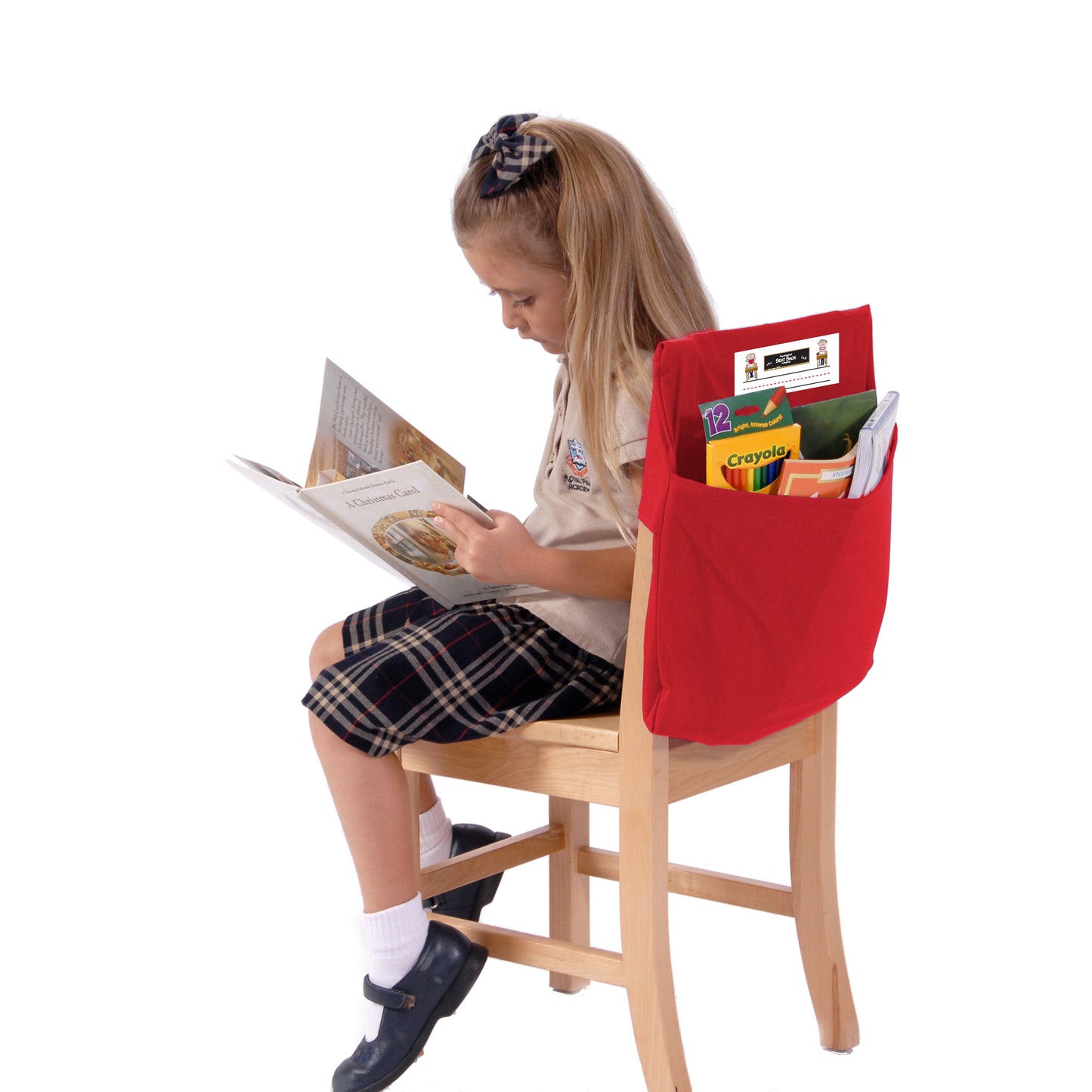 Seat Sack, Standard, 14 inch, Chair Pocket, Red, Pack of 2
