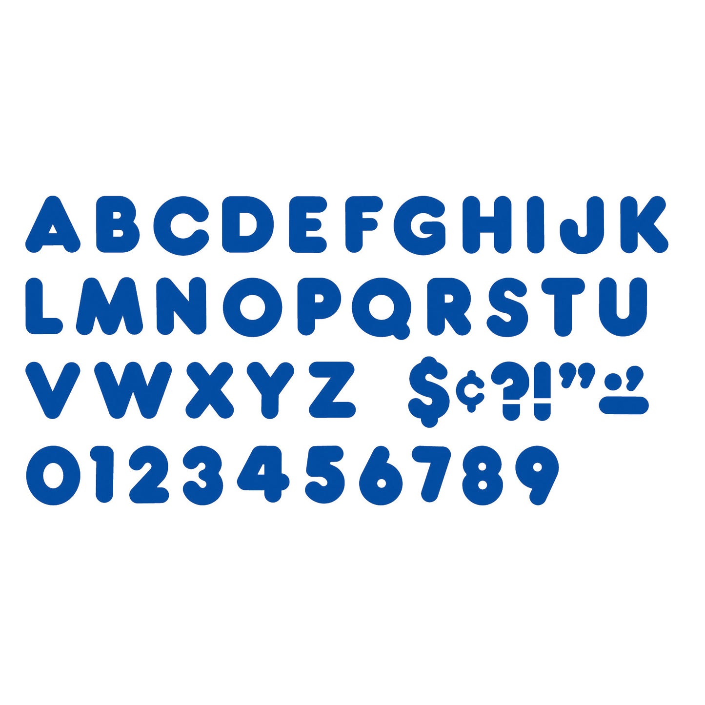 Royal Blue 4" Casual Uppercase Ready Letters®, 6 Packs