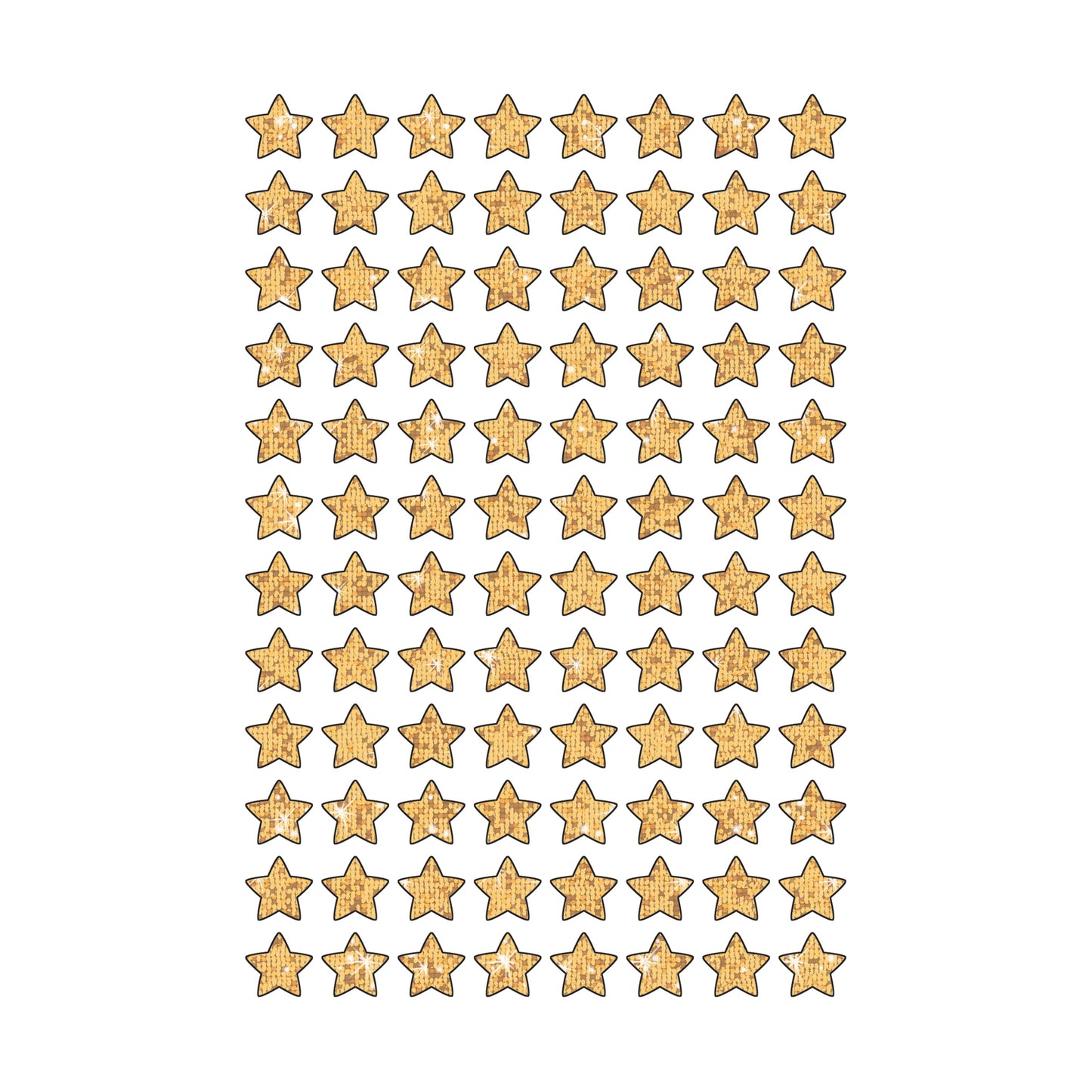 Gold Sparkle Stars superShapes Stickers-Sparkle, 400 Per Pack, 6 Packs