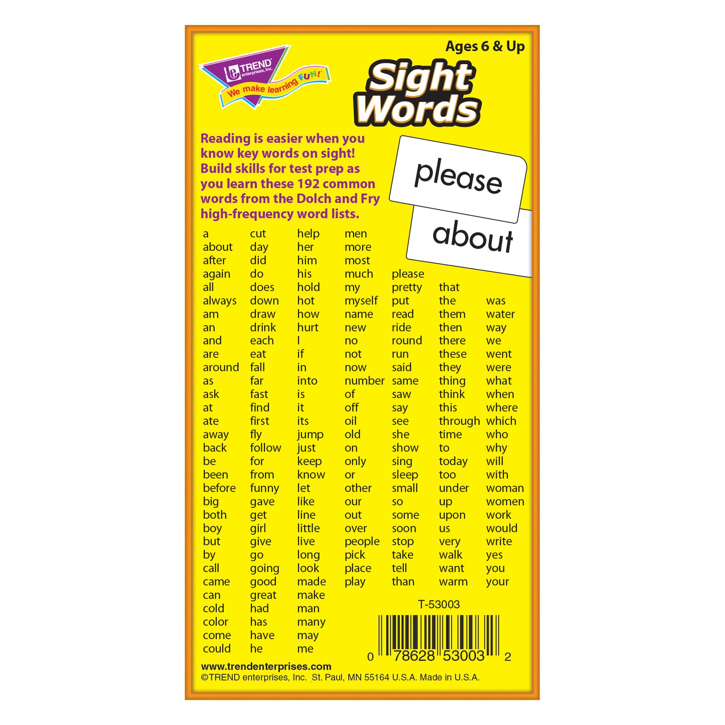 Sight Words Skill Drill Flash Cards, 3 Packs