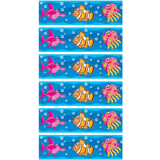 Sea Buddies™ Bolder Borders®, 35.75' Per Pack, 6 Packs