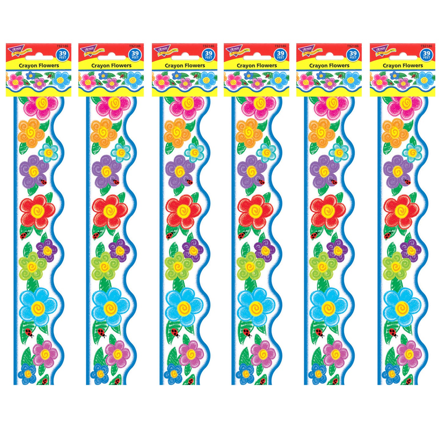 Crayon Flowers Terrific Trimmers®, 39 Feet Per Pack, 6 Packs