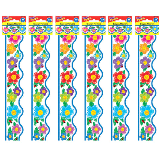 Crayon Flowers Terrific Trimmers®, 39 Feet Per Pack, 6 Packs