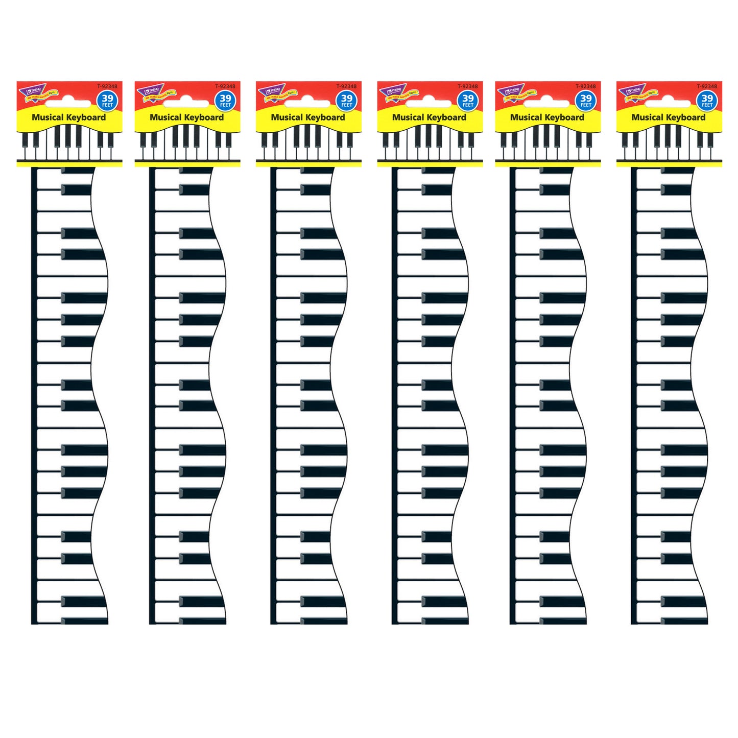 Musical Keyboard Terrific Trimmers®, 39 Feet Per Pack, 6 Packs