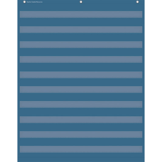 Slate Blue 10 Pocket Chart, 34" x 44"