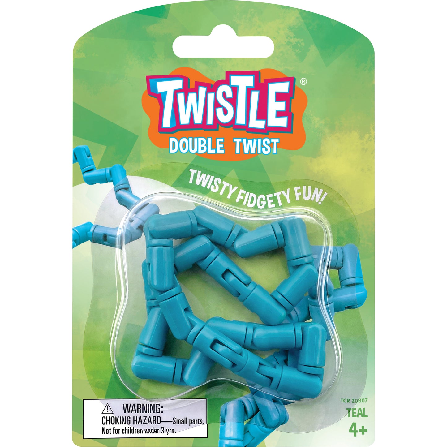 Twistle Double Twist, Teal, Pack of 3