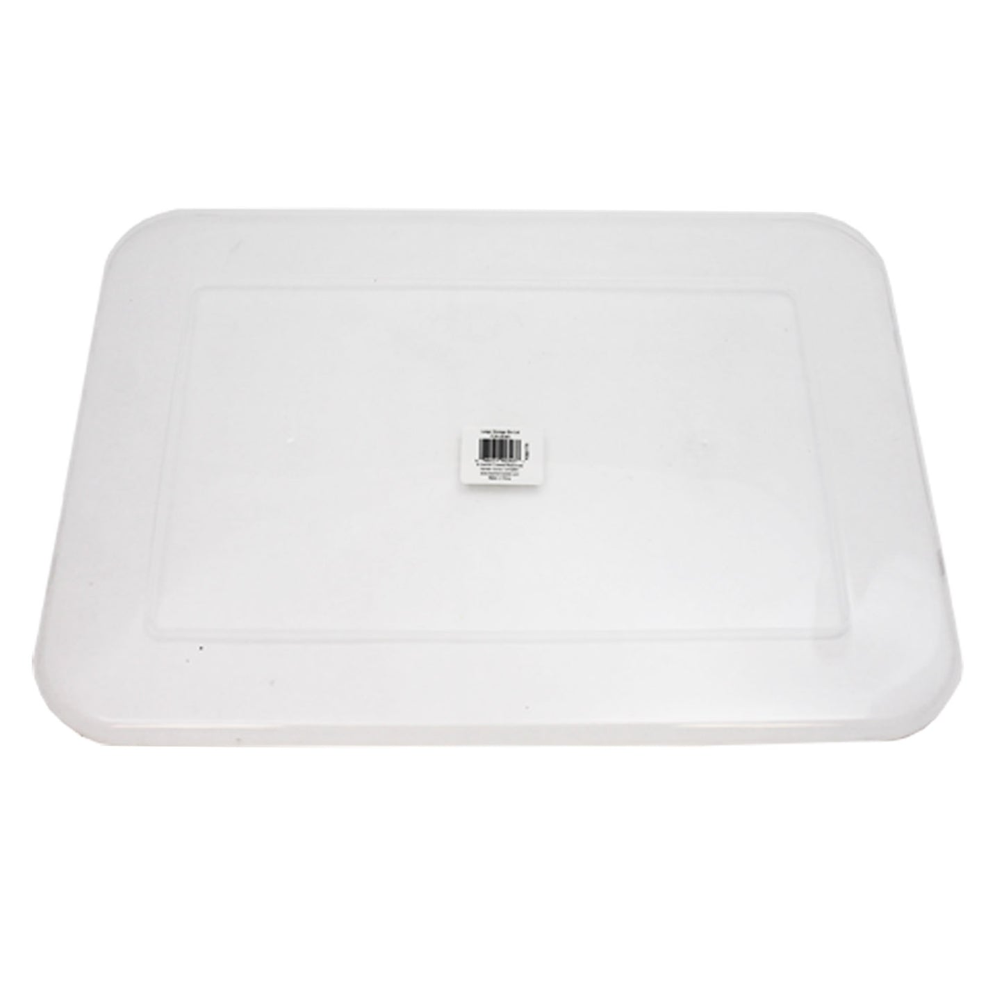 Clear Plastic Storage Bin Lid - Large, Pack of 6