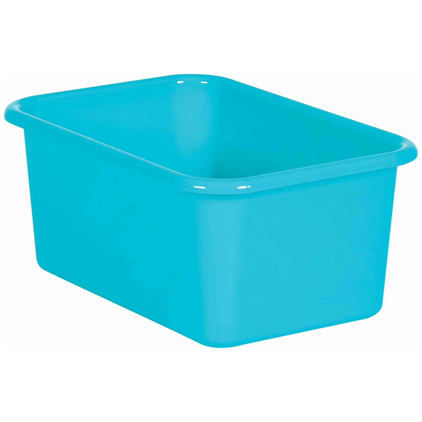 Teal Small Plastic Storage Bin, Pack of 6
