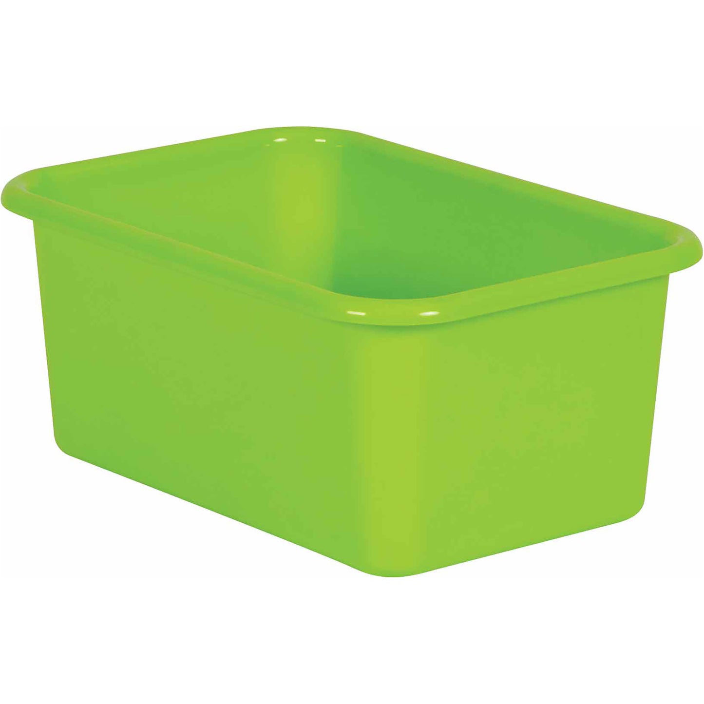 Lime Small Plastic Bin, Pack of 6