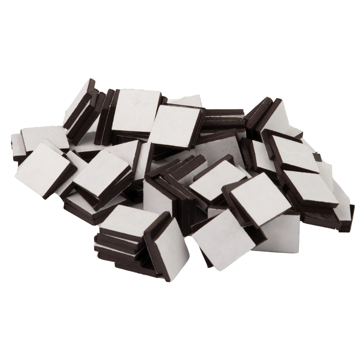 Adhesive Magnetic Squares, 100 Per Pack, 6 Packs