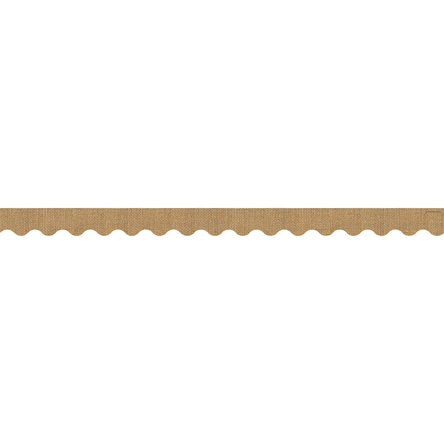 Burlap Design Scalloped Border Trim, 35 Feet Per Pack, 6 Packs