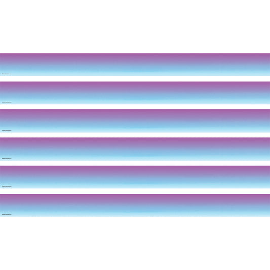 Purple and Blue Color Wash Straight Border Trim, 35 Feet Per Pack, 6 Packs